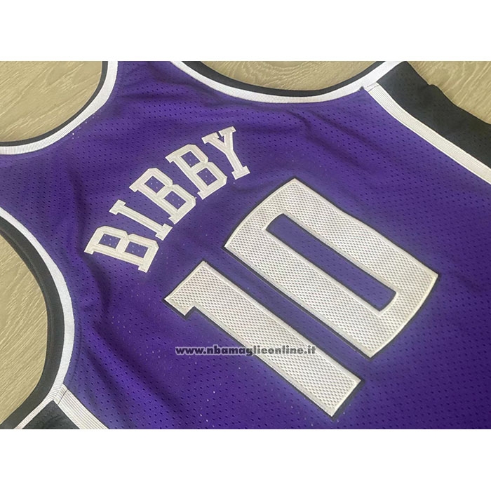 Maglia Sacramento Kings Mike Bibby #10 Mitchell & Ness 2002-03 Viola